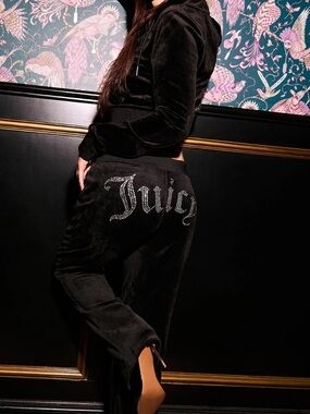 Juicy Bling Velour Track Pants